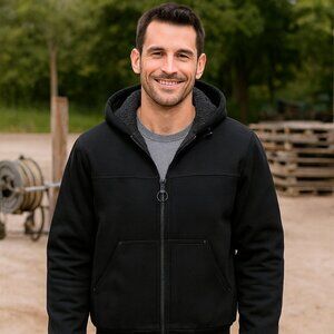 GH Bass Men’s Hooded Workwear Jacket Size L